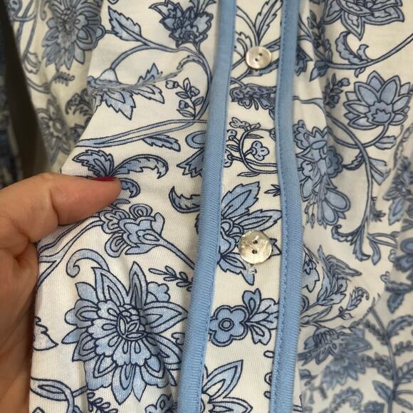 J. Jill Cotton Tencel Modal Soft Touch Knit Top Long Sleeve Sz M Tall - Picture 6 of 9